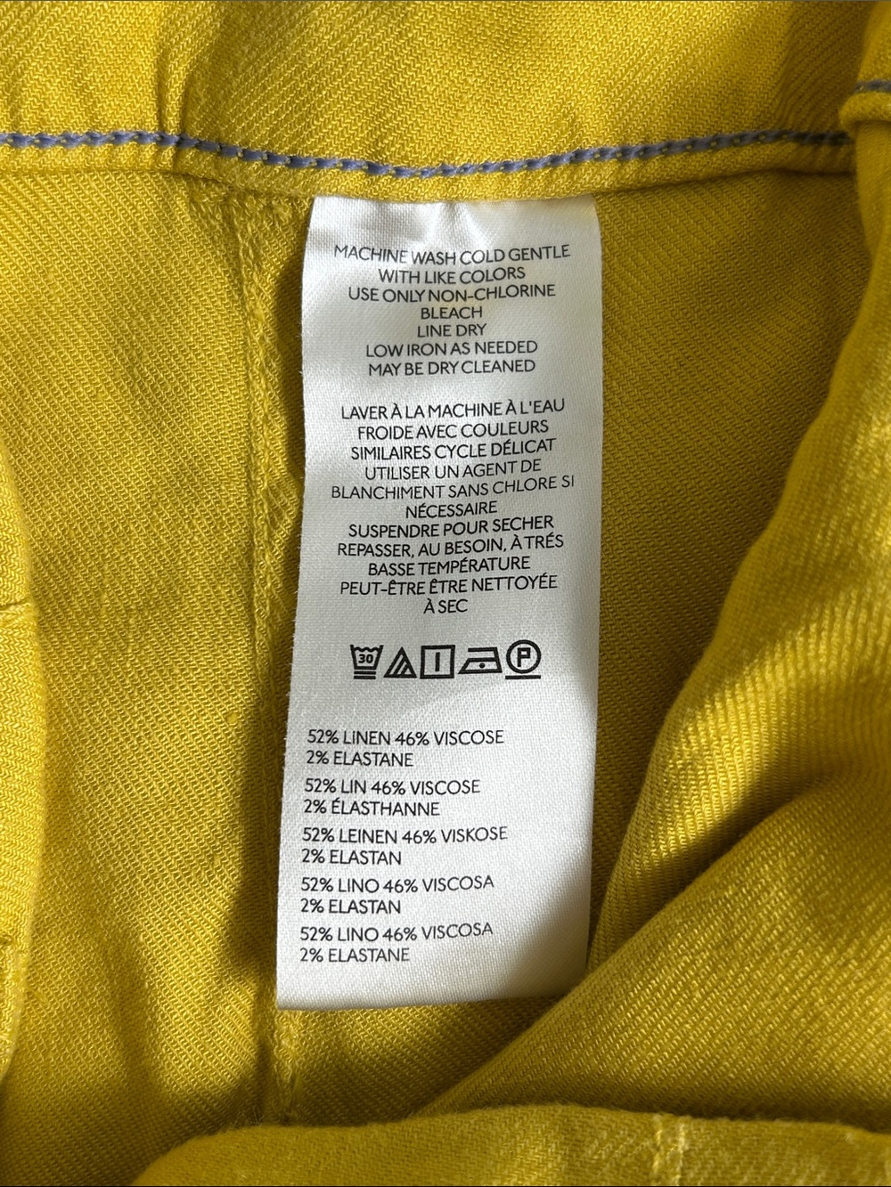 Mustard Wide-Leg Women's Pants - Picture 9 of 10
